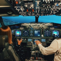 Полет в авиатренажере Боинг-737 Полет в авиатренажере Боинг-737
